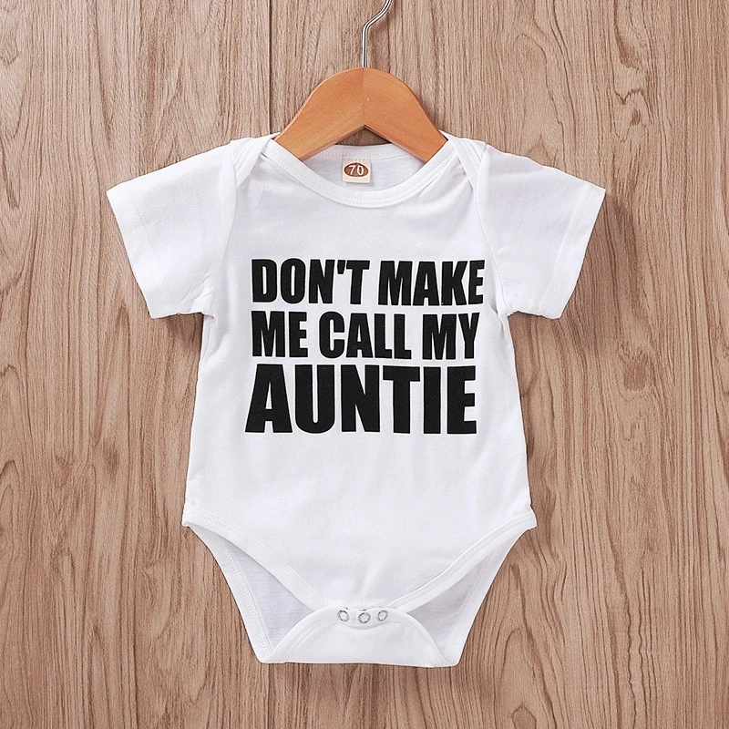 

3-18M Summer Newborn Infant Baby Boy Girl Clothing Tops Bodysuit Letter Print Short Sleeve Cotton Bodysuit Clothes Outfits