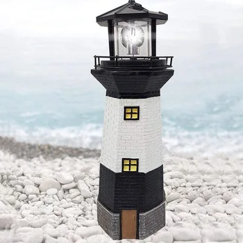 

Solar Power LED Beacon Light Lighthouse LED Solar Light Home Garden Decoration Fence Lawn Lamp Home Decorative Night Light Lamp