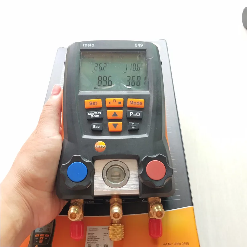 Testo 549 цифровой манометр хладагент сервис манометр системы метр точная система измерения для HVAC 0560 0550