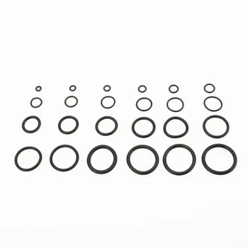 

740 Pcs Nitrile Rubber NBR O-Ring Gasket Seal Washer Assortment Kit Box Packaged Black Rubber O-Ring Air Conditioner Seal