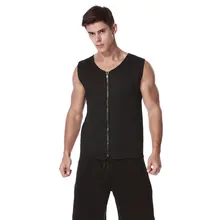 Мужской жилет на молнии, фитнес-тренировочный костюм для сауны, спортивный тренировочный жилет для дайвинга, Изысканные Подарки