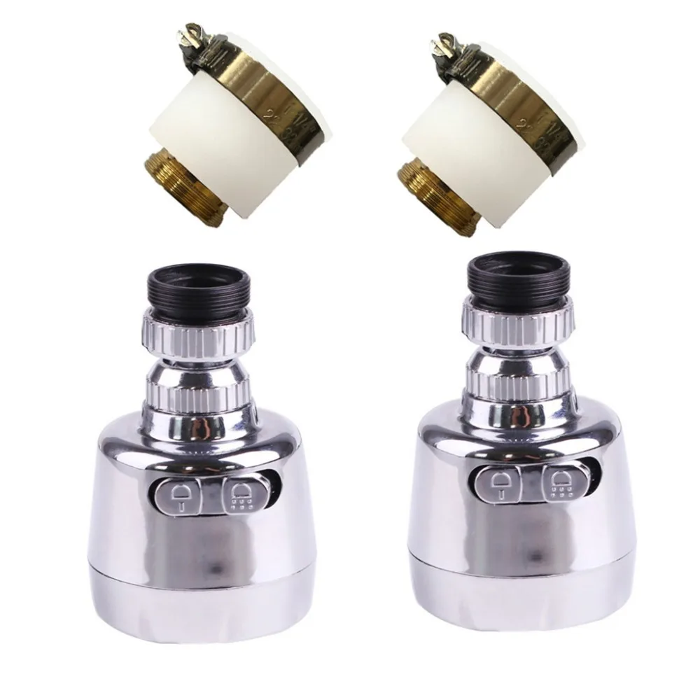 4pcs faucet sprayer turbine 360 sink faucet sprayer spray 2pc hose faucet booster nozzle water saver + 2pc universal joint 30N28 (13)