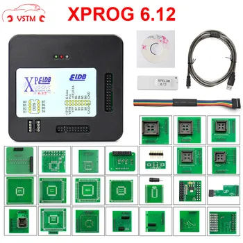 

XPROG V6.12 V5.55 v5.75 V5.84 Black Metal Box Better XPROG M V6.12 ECU Programming Interface Xprog-M V5.84 ATMEGA64A
