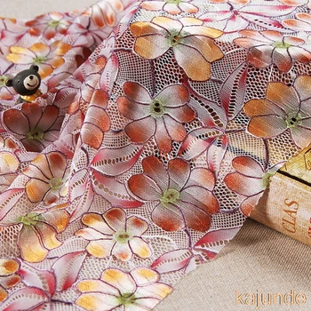 

1yard new high quality Women Retro flower fabric wide 150cm breathable for DIY handmade accessroies dress Stage costume