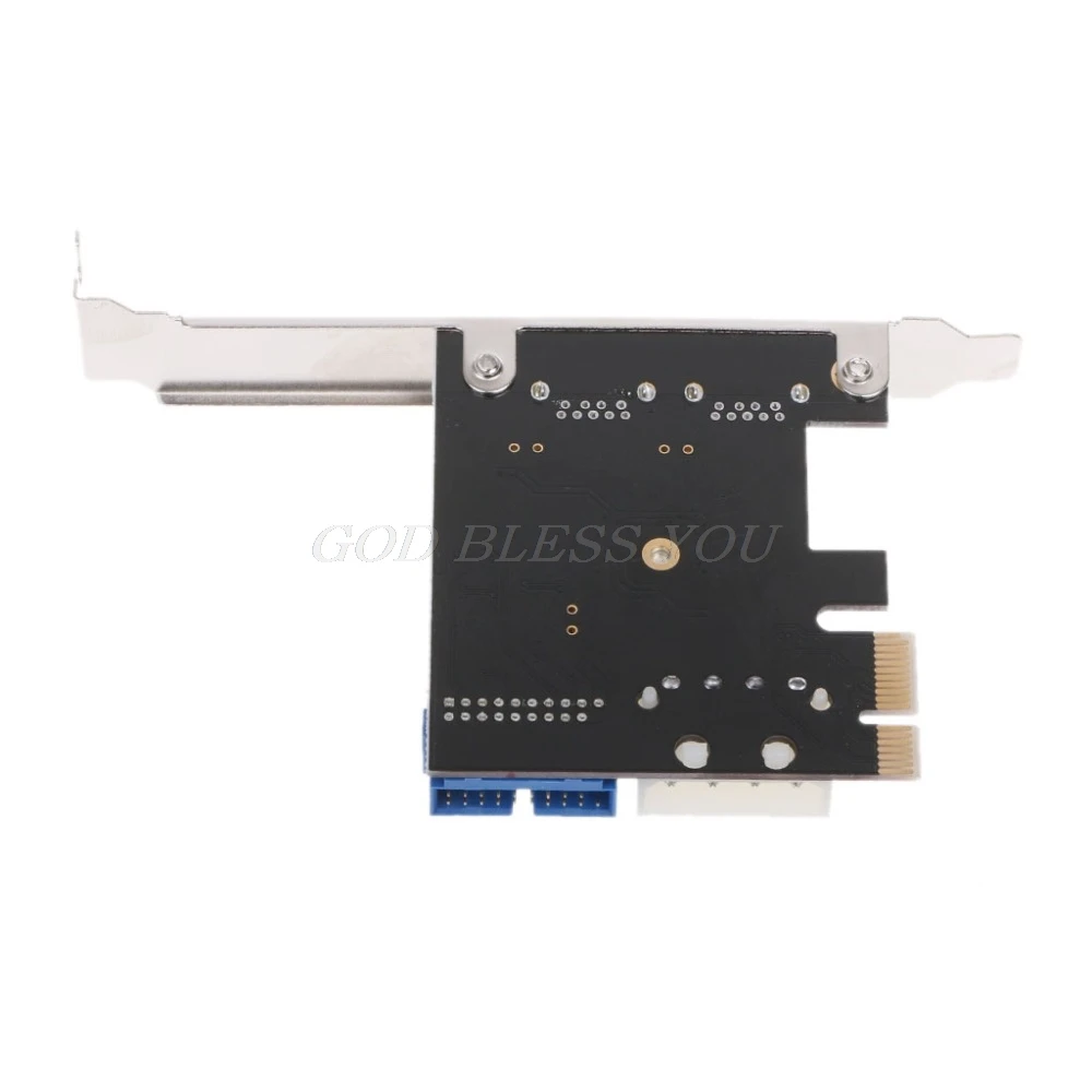 PCI Express USB 3,0 2 порта передняя панель с адаптером карты управления 4-Pin& 20 Pin