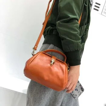 

Bag For Women Quality Genuine Leather Bag Soft Cowhide Madame Single Shoulder Slant Bags Doctor Handbag Day Clutch Messenger Bag