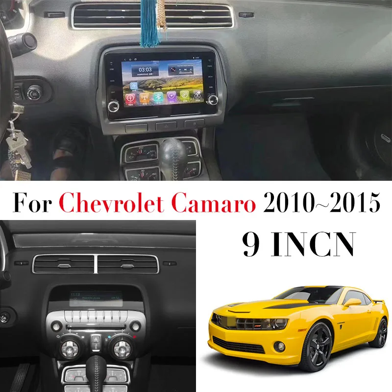 Автомобильный мультимедийный плеер LiisLee с 9 дюймовым экраном для Chevrolet Camaro 2009 ~ 2015