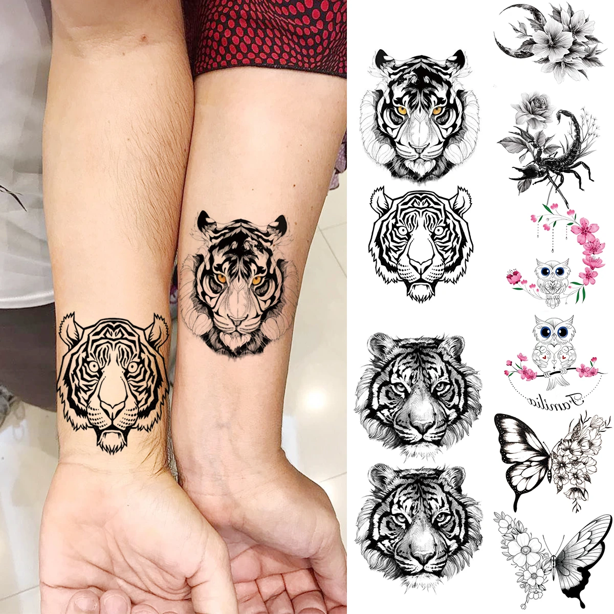 Tatouage Tigre Femme