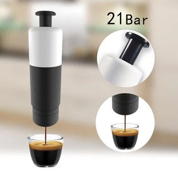 

Portable Coffee Machine Espresso Portable Hand Press Coffee Machine Capsule Car USB Heatable Home Coffee Machine