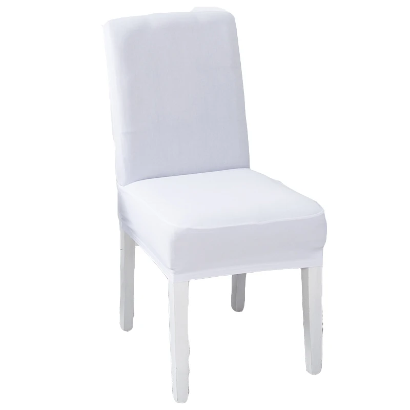 Однотонные эластичные чехлы для стульев для столовой, чехлы для сидений для кухни, для свадебной вечеринки, декоративный стул, высокое качество