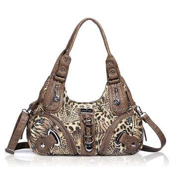 

Luxury Handbags Women Bags Designer Charm Fashion Leopard Shoulder Bag Ladies PU Leather Hobos Bag Shopping Tote Bags Sac A Main
