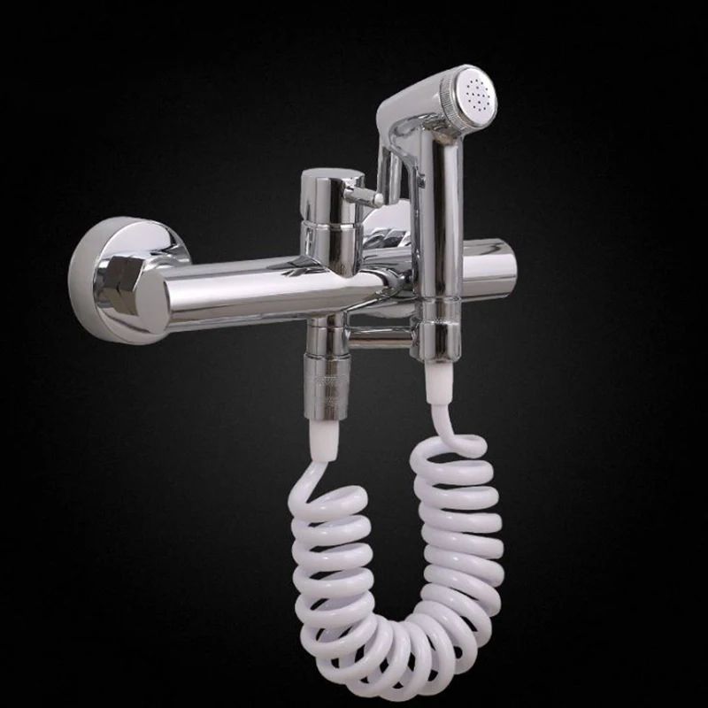 handheld bidet sprayer set for toilets toilet bidet sprayer set kit faucet bidet sprayer brass plating G1/2