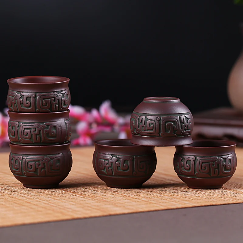 Чайный сервиз из фиолетовой глины традиционный китайский чайный Tie Guan Yin в ретро
