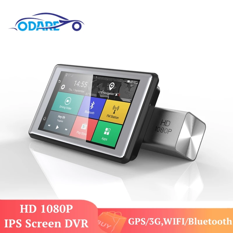 Odare 4 &quotFull HD 1080P Andriod 5 0 DVR Dash камера видео Автомобильный Автомагнитола 170 градусов