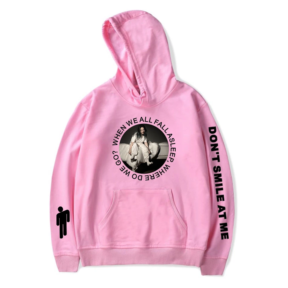 Лидер продаж; модный свитер с капюшоном и принтом Billie Eilish для мальчиков и девочек; Повседневный пуловер Billie Eilish Harajuku; хлопковая Детская толстовка