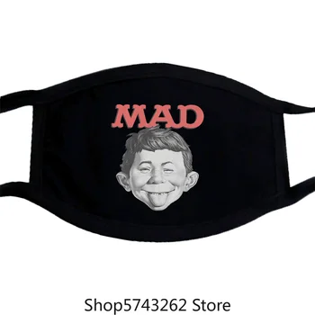 

Alfred E Neuman Mad Vintage Mask Premium Cotton Tee Mens Womens Sizes Washable Reusable Mask with