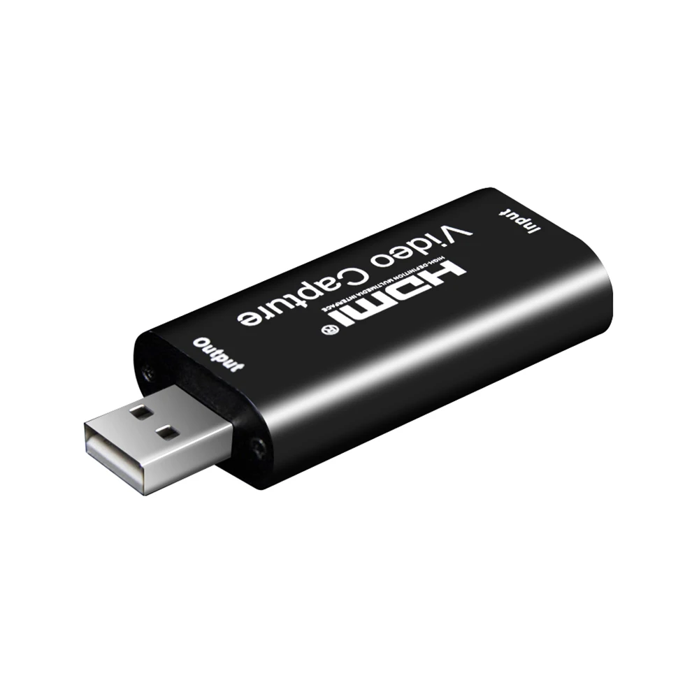 video capture card 4K 1080P HDTV-compatible To USB 2.0 Video Capture Card Game Recording Box for Computer Youtube OBS Etc. Live Streaming Broadcast