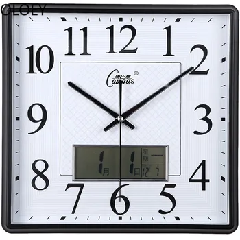 

LED Large Wall Clock Mechanism Digital Simple Living Room Hanging Wall Clocks Bedroom Watche Horloge Home Decor White Wall Clock