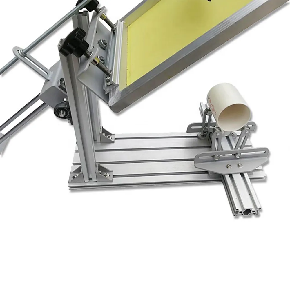 Wholesale Cheap Manual cylindrical cylinder round curved screen printing  machine for pen cup mug bottle _ - AliExpress Mobile