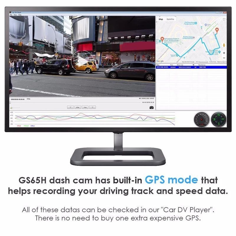 Gs66 Автомобильный видеорегистратор с 2 камерой s 1080P Full Hd Dash Cam Wifi Gps Novatek Dvr Авто регистраторы двойная камера
