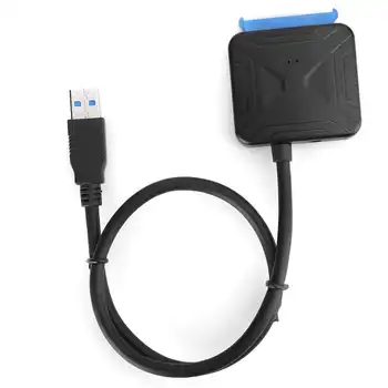 

Hard Drive Adapter Cable USB3.0 to SATA3.0 5Gbps Support 2.5/3.5 SSD Hard Disk C0207 0.5 Meter New