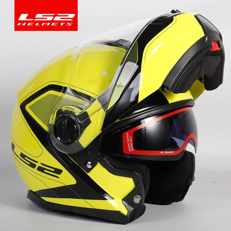 LS2 стробоскоп флип-ап мото rcycle шлем LS2 ff325 двойной объектив козырек шлемы Capacete Cascos moto Casques DOT утвержден - Цвет: 15