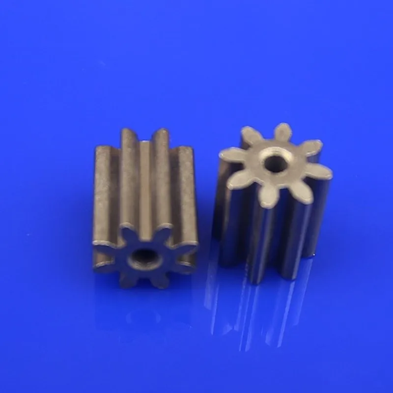 10Pcs/lot Precision Small Modulus Gear 1 Modulus 8 Teeth Inner Bore 2.3mm Powder Metallurgy Cylindrical Miniature Pinion
