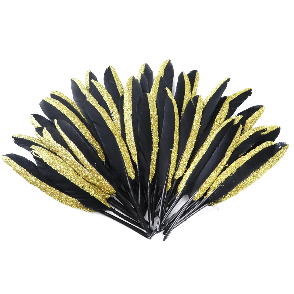 13-18cm 半边喷金葱粉黑色小直刀 (4)