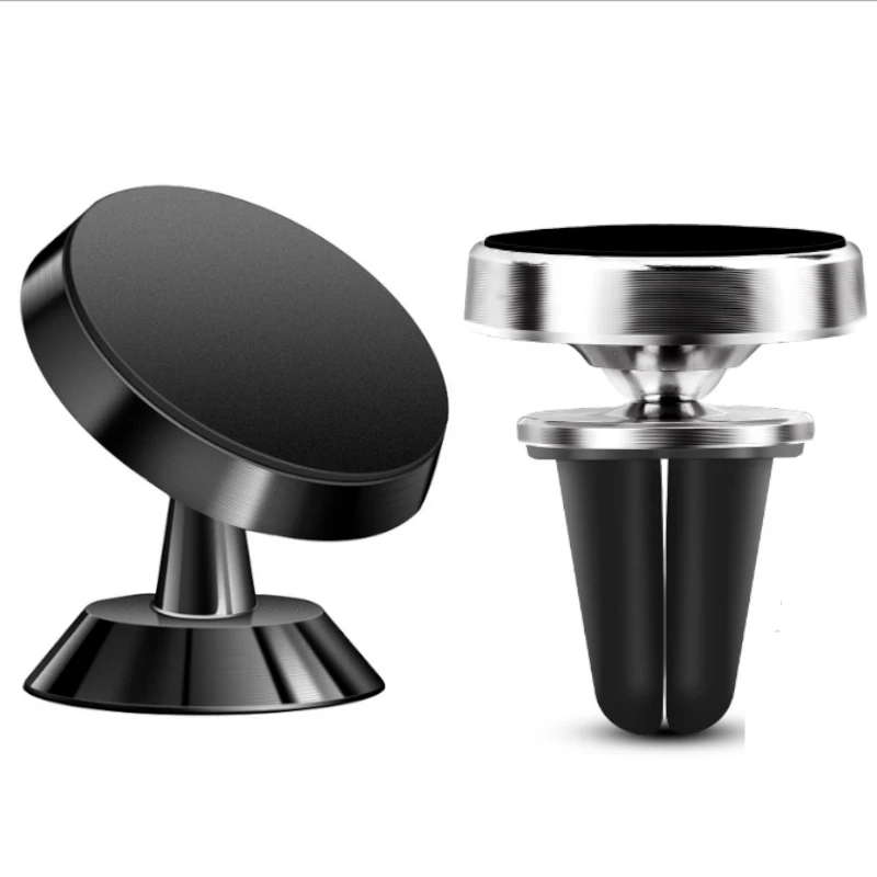 

360 Rotable Air Vent Magnetic Holder for Mobile Phone in Car GPS Navigation Universal Bracket Stand Magnet Car Phone Holder