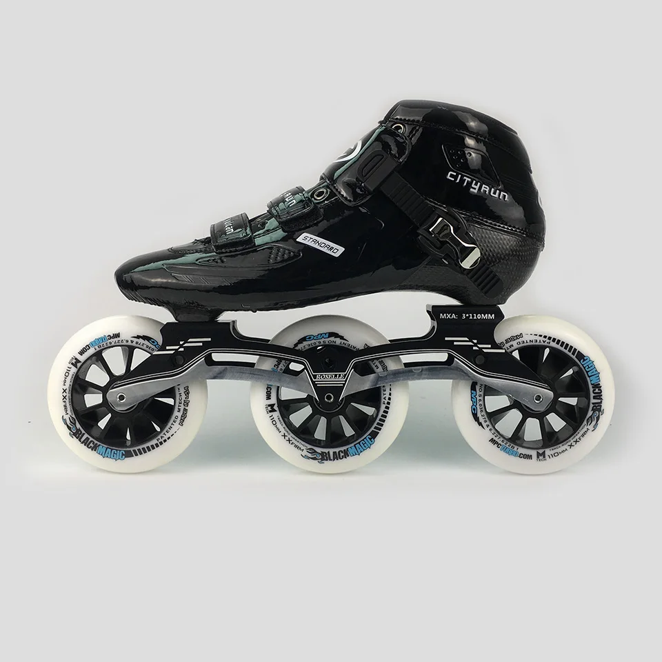 JK Cityrun профессиональная скорость роликовые коньки углеродного волокна ботинки MPC колеса гоночные скоростные катания обувь Роликовые SH66 - Цвет: option 10