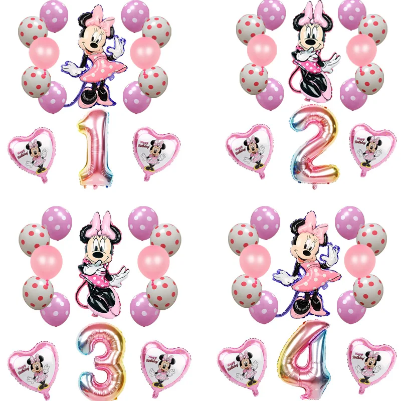 Disney Минни Фольга воздушные шары комплект с Микки Маусом Мышь 32 дюймов Количество