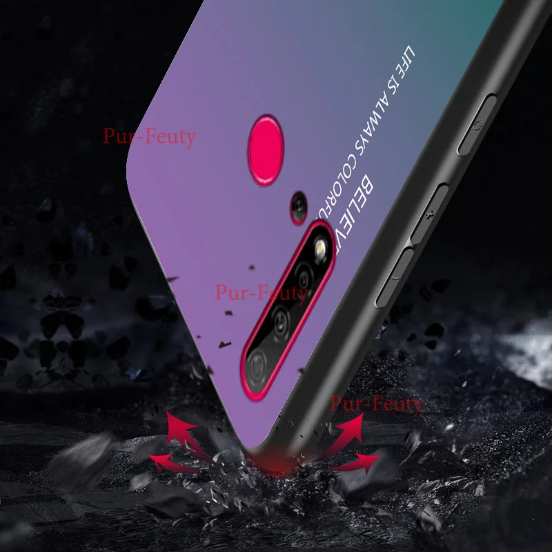 Постепенная замена стеклянный чехол для телефона huawei P20 Pro Lite CLT-L29 полная защита бампер для huawei Nova 5i задняя крышка телефона