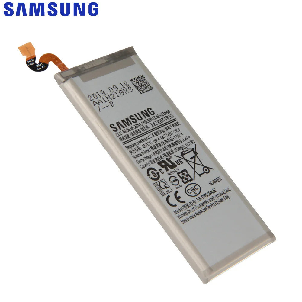Оригинальный сменный аккумулятор Samsung для Galaxy Note 8 N9508 N9500 Project Baikal оригинальный EB