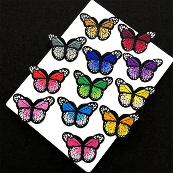 

1pc Butterfly Small Patch Computer Embroidery Hand Sewing Ironing Sticker On Cloth Garment Hat Bag Accessories