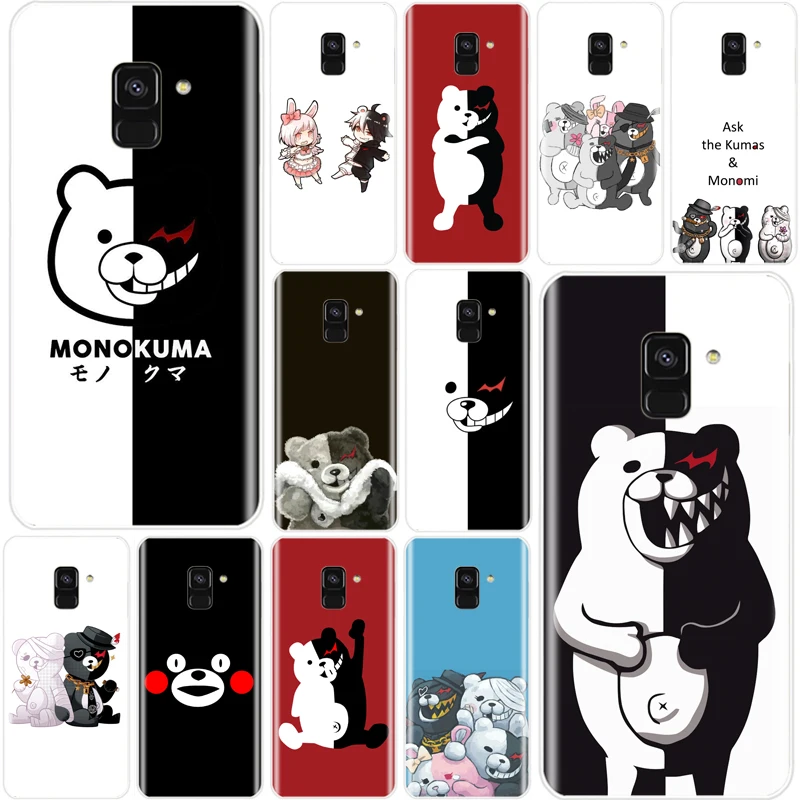 Cute Kumamon Danganronpa Monokuma Cover TPU Phone Case For Samsung Galaxy A5 A7 A8 2015 2016 A3 2017 A6 2018 A9 | Мобильные телефоны