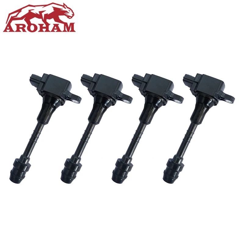 4 PCS High Quality 22448-6N015 AIC-4004G 22448-6N011 Ignition Coil For 2001-2006 Nissan Sentra 1.8 Almera N16 Primera P11 | Автомобили и