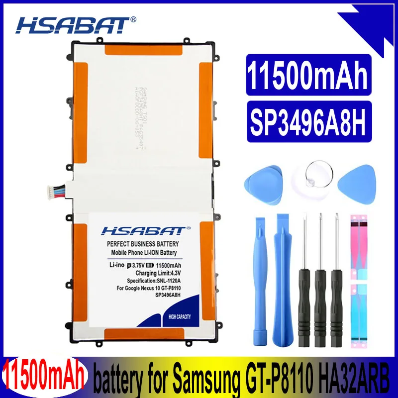 Аккумулятор HSABAT SP3496A8H 11500 мАч для Samsung Google Nexus 10 HA32ARB оригинальные планшеты |