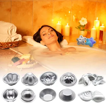 

12pcs Bath Bombs Molds 6 Styles DIY Metal Bath Bomb Moulds Accessories for Handmade Soap Bath Bomb Crafts Gifts
