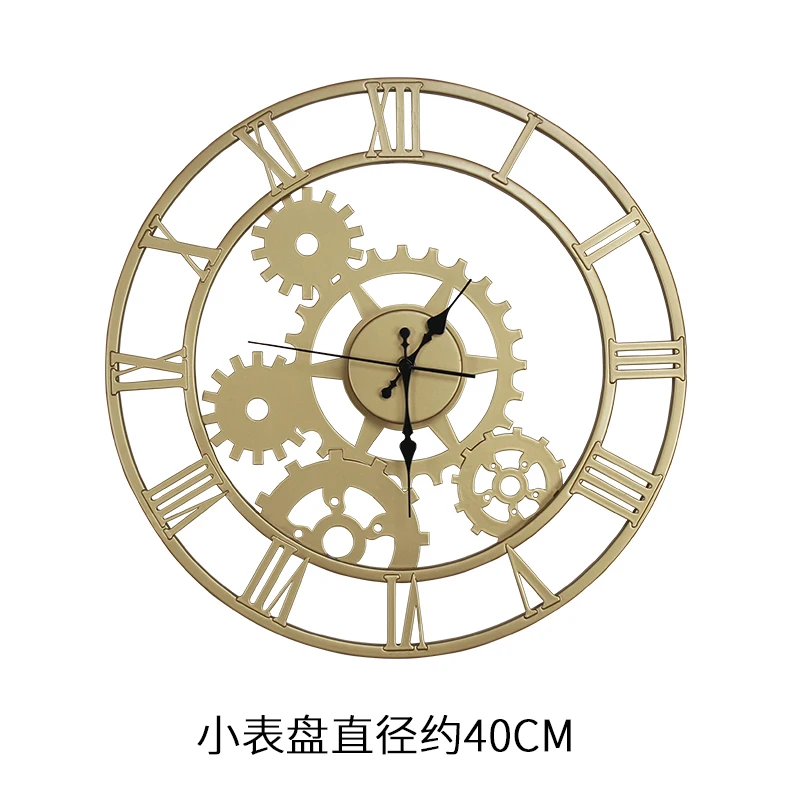 European Wall Clock Extravagant Atmosphere Creative Personality Clock Not Punch Reloj Mural Super Quiet Clock Decorate 6D118