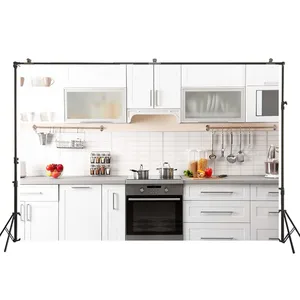 Image for HUAYI Photography Backdrop Kitchen Cooking modern  