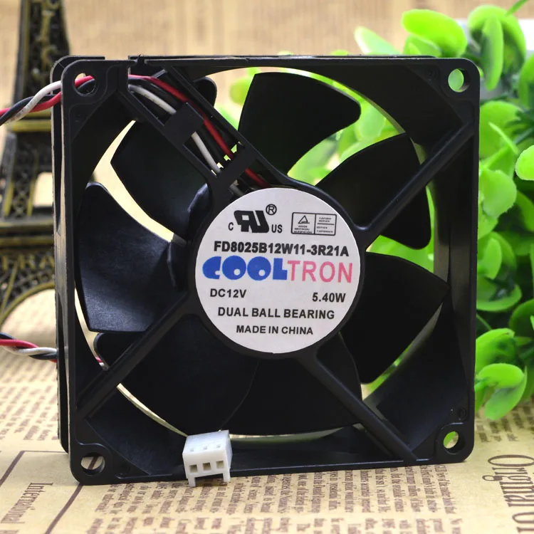 FD8025B12W11-3R21A 8025 мм 88 см 12 В 5,4 Вт защита двигателя охлаждения