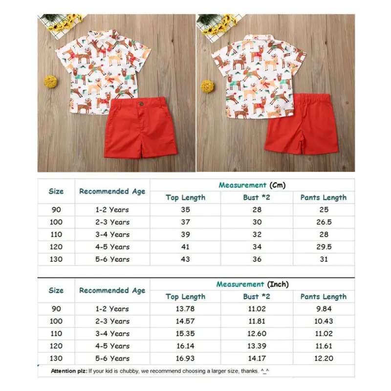 От 1 до 6 лет Рождественская Одежда для маленьких мальчиков комплект для новорожденных, Детская рубашка с короткими рукавами Топы, красные шорты детская Рождественская одежда для джентльменов