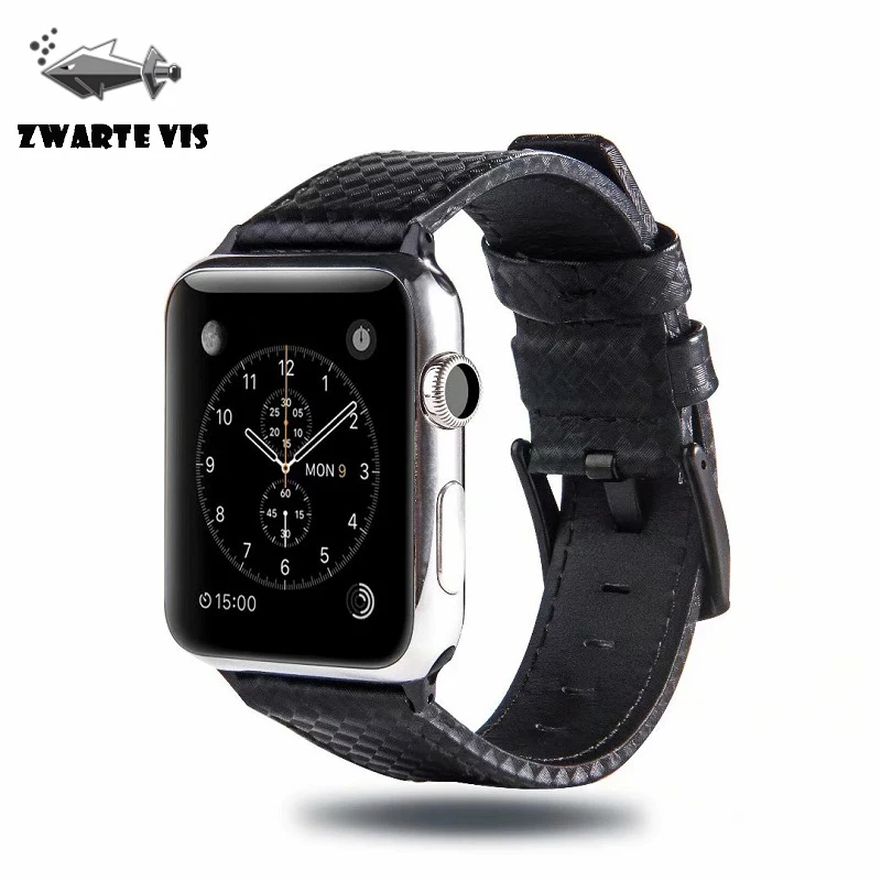Ремешок для Apple SmartWatch 4 3 2 1 Одноцветный ремешок для Apple Watch 38 мм 40 мм 42 мм 44 мм деловой мужской ремешок для AppelWatch