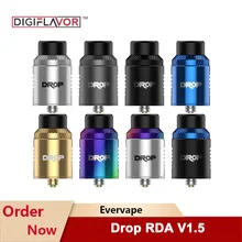 Digiflavor Drop RDA V1.5 24mm Atomizer With Dual Coil DL & RDL Vaping Tank For Electronic Cigarette 510 Thread Mod