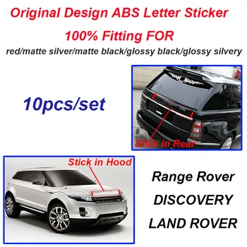 

10pcs Car Decoration Car Emblem Sticker Covers Auto Body Decal Front Hood Sticker Rear Trunk Boot Decal Label ABS black/gray/red