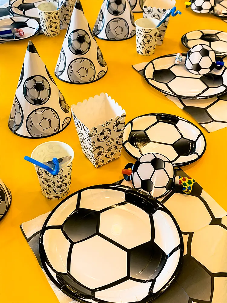 Футбольная тема вечерние Детские принадлежности для мальчиков и девочек подарок