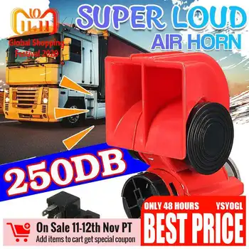 

Snail Electric Horn Car Horn Truck Lorry SUV RV Train Caravan Boat Twin Tone Super Loud 12v 250DB Auto Twin Dual Tone Compact