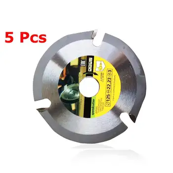 

5Pcs 125mm 3 T Circular Saw Blade Multitool Grinder Saw Disc Carbide Tipped Wood Cutting Disc Carving Disc Tool Multitool Blades