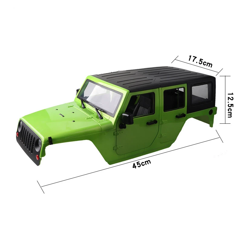 

Hot 1:10 313 wheelbase Jeep Wrangler 5 door shell RC Rock Crawler Harder Plastic Shell for Axial SCX10 RC4WD D90 TAMIYA CC01 TRX