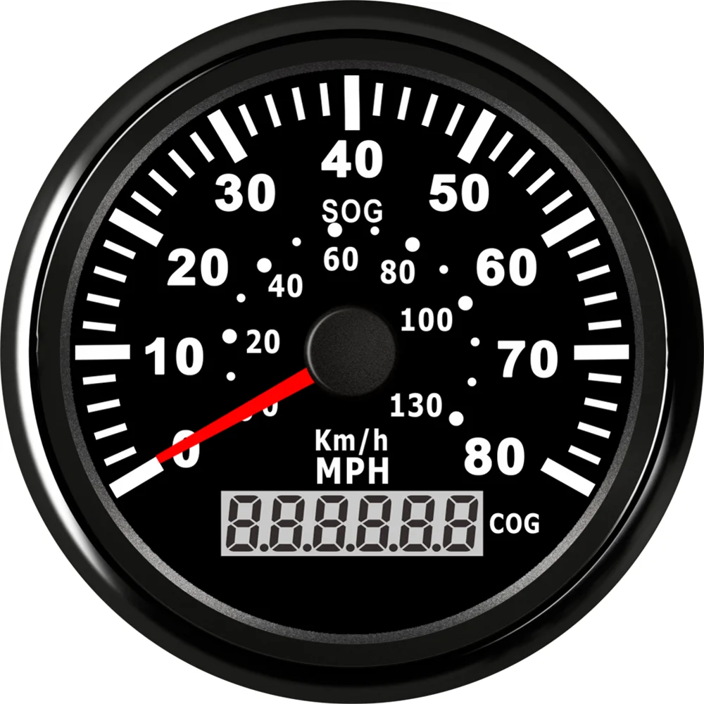 GPS спидометры 85 мм 9 32 в пост. Тока 0 130 км/ч 80 миль/ч IP67 с антенной и синей подсветкой